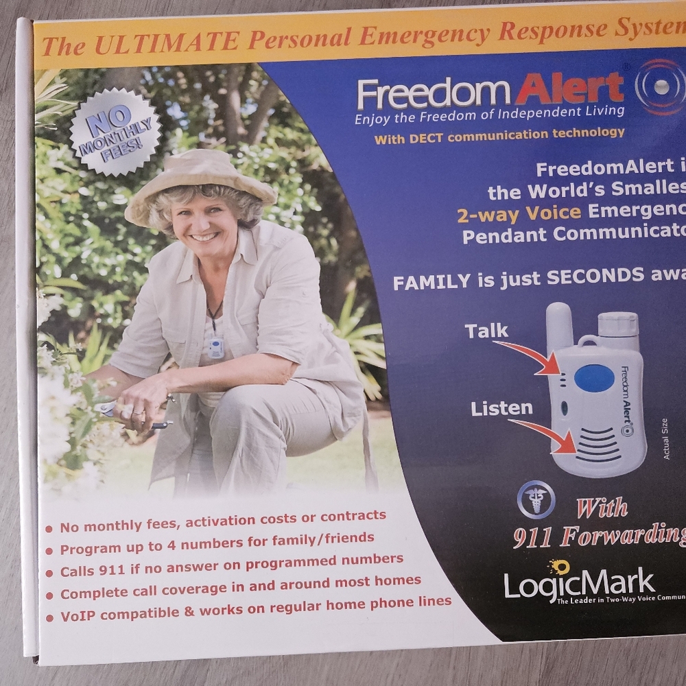 Freedom Alert Emergency Pendant - White